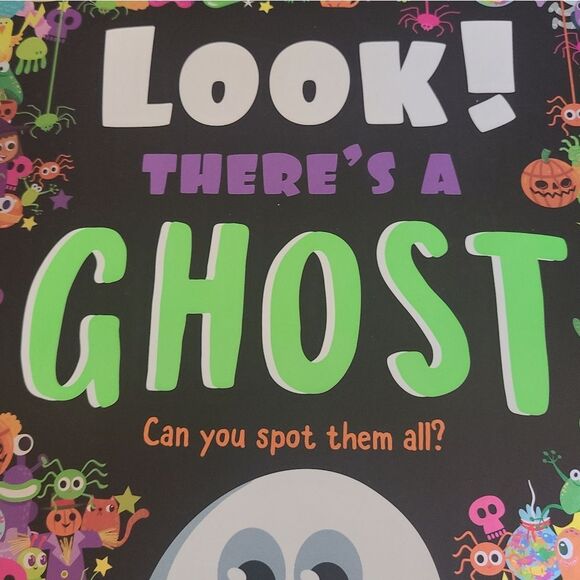 Halloween Book Look There's A Ghost Educational and Colorful Search And Find - Picture 3 of 13